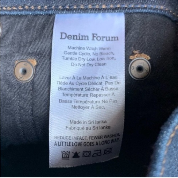 Aritzia Denim Forum Nico Dark Blue Crop Jeans GUC Sz 25 - Picture 11 of 14